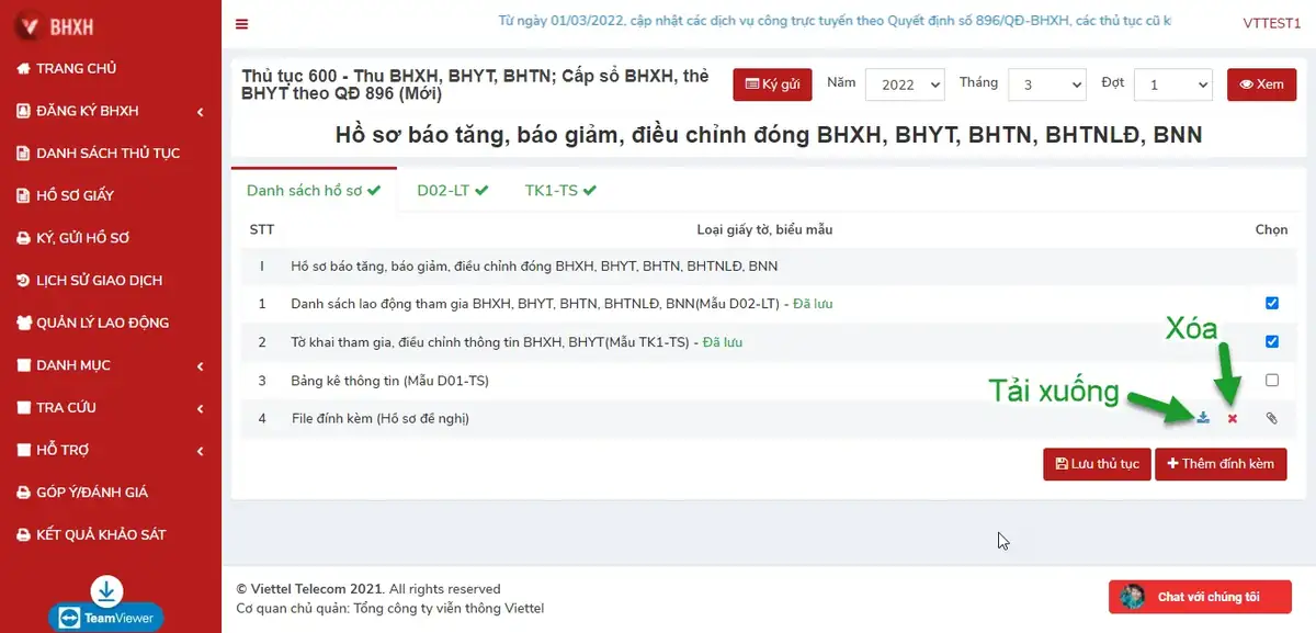 Lưu tờ khai và lưu thủ tục trên vBHXH Lưu tờ khai và lưu thủ tục trên vBHXH