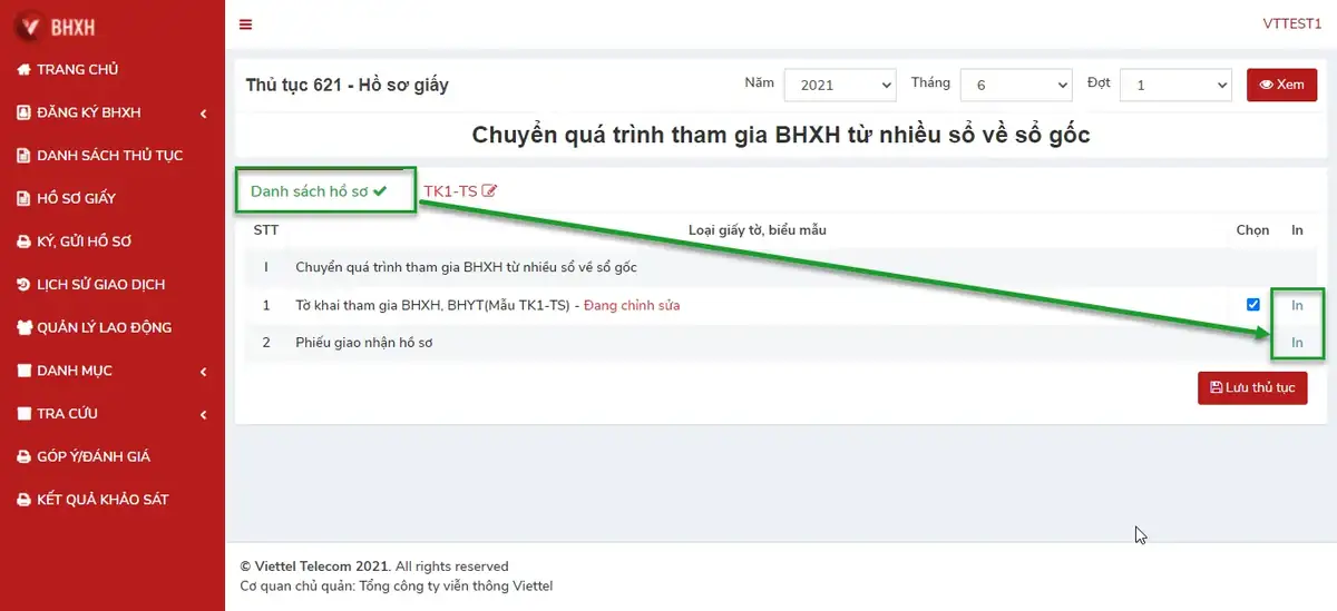 Kê khai hồ sơ giấy thủ tục 624 Kê khai hồ sơ giấy thủ tục 624