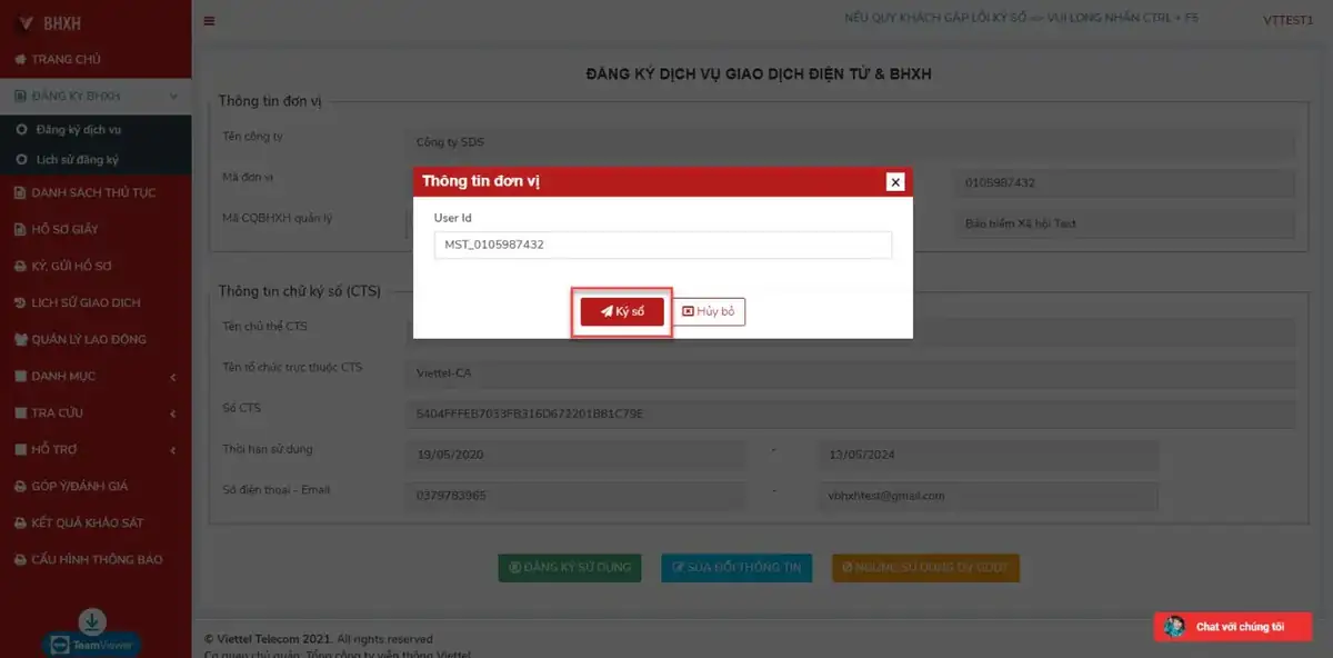 Nhập User ID khi ký Cloud CA trên vBHXH Nhập User ID khi ký Cloud CA trên vBHXH