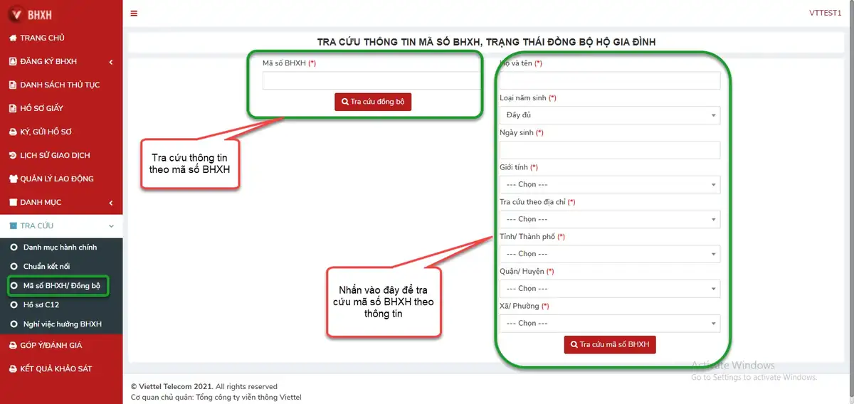 Tra cứu nghỉ việc hưởng BHXH theo thời gian Tra cứu nghỉ việc hưởng BHXH theo thời gian