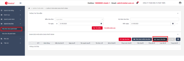 Giao diện xuất chứng từ TNCN điện tử Viettel Giao diện xuất chứng từ TNCN điện tử Viettel