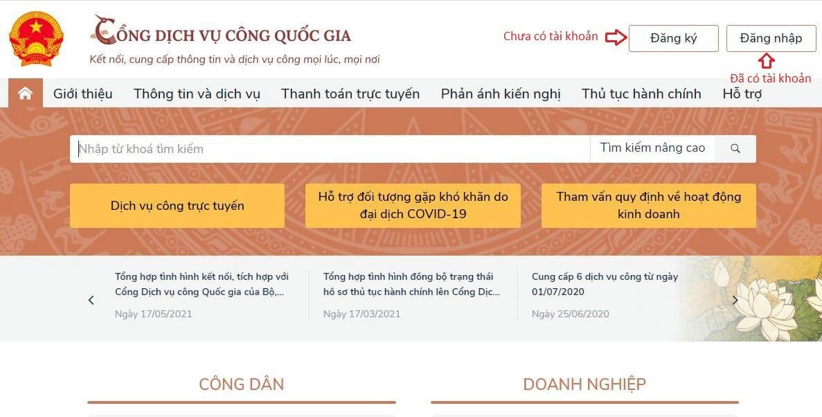 Hướng dẫn đăng ký báo cáo tình hình sử dụng LĐ trên trang Dịch Vụ Công Hướng dẫn đăng ký báo cáo tình hình sử dụng LĐ trên trang Dịch Vụ Công