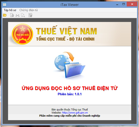 Ứng dụng đọc tờ khai thuế định dạng XML: iTaxViewer 1.0.1 Ứng dụng đọc tờ khai thuế định dạng XML: iTaxViewer 1.0.1