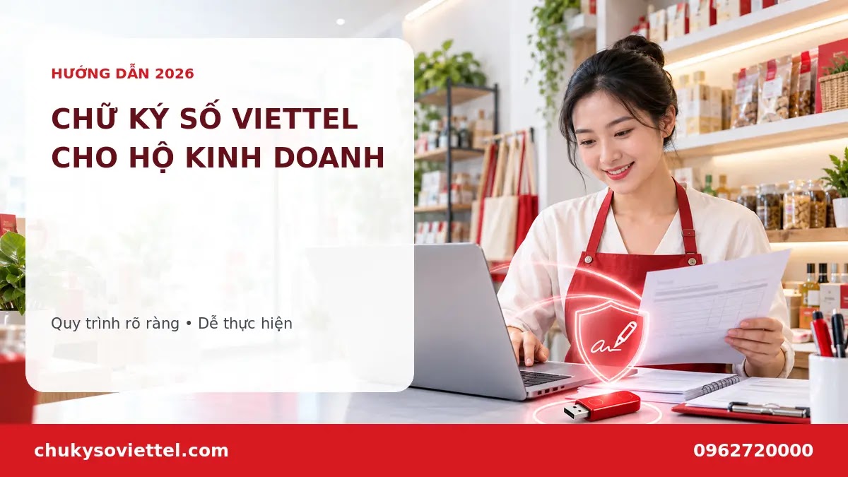 Chữ ký số Viettel cho hộ kinh doanh Chủ hộ kinh doanh lựa chọn chữ ký số Viettel phù hợp